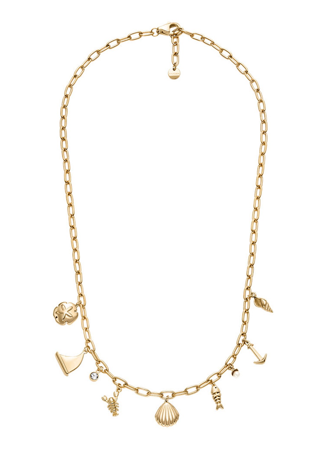 Skagen Moderne Ikon ketting SKJ1902710 - detail 2 goud