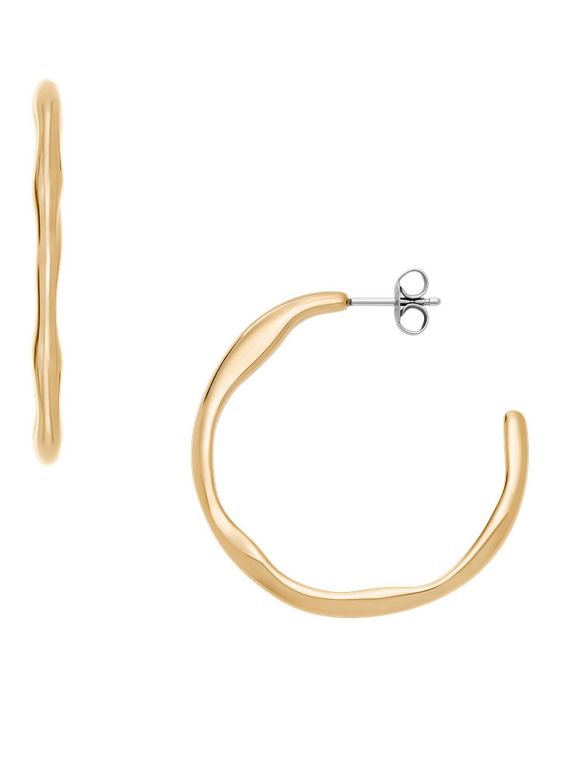 Skagen Oorringen SKJ1870710 - voorkant goud