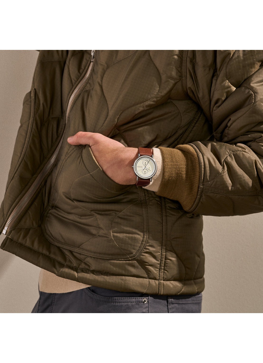 Skagen Signatur horloge  SKW6942 - detail 2 zilver