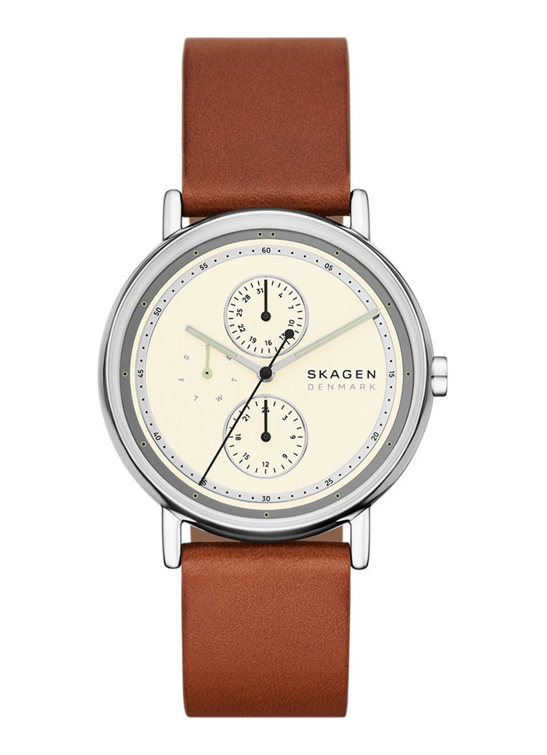 Skagen Signatur horloge  SKW6942 - voorkant 3 zilver