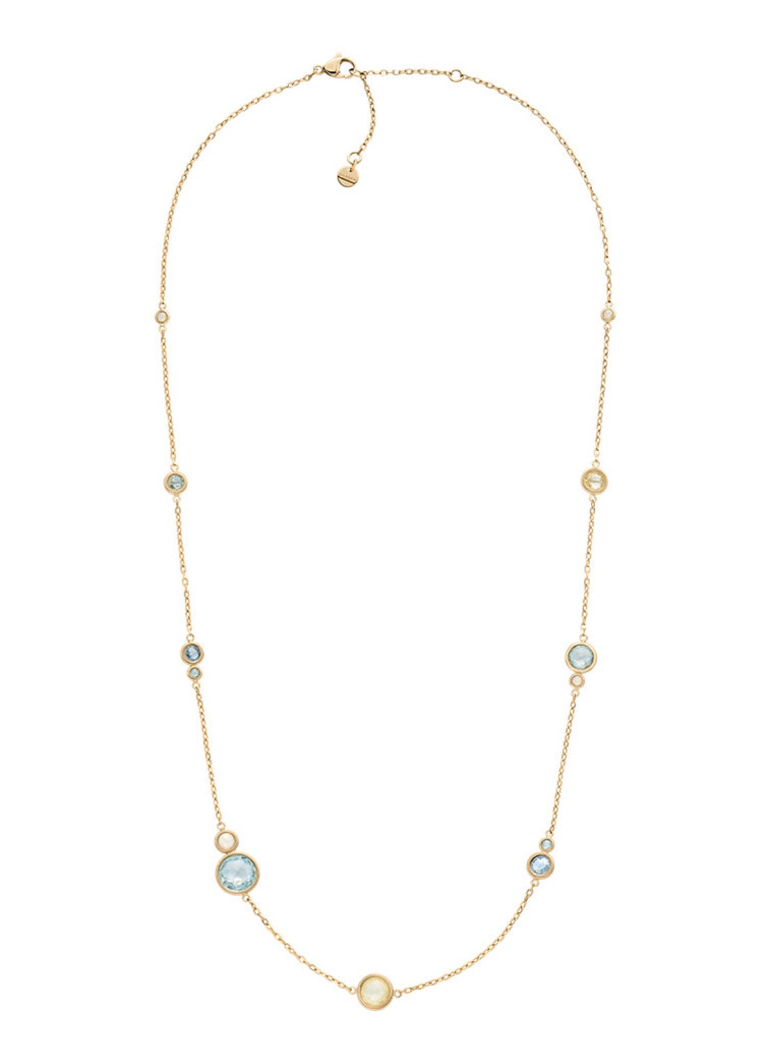 Skagen Sofie Sea Glass ketting SKJ1895710 - detail 2 goud