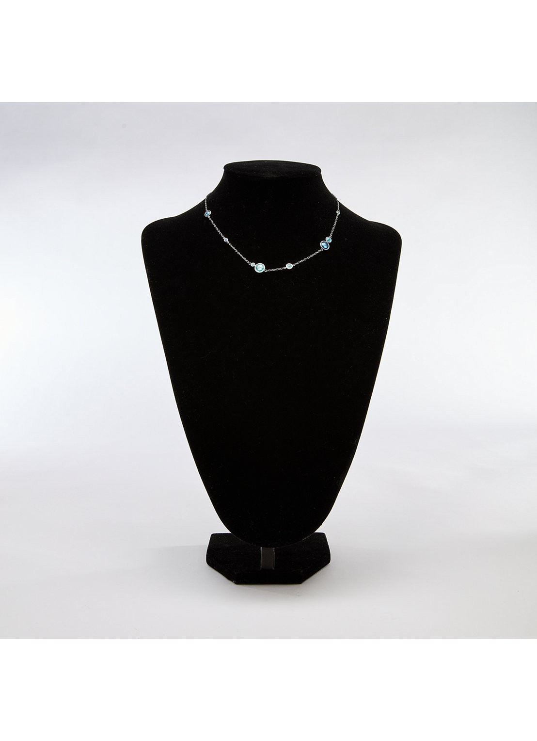 Skagen Sofie Sea Glass ketting SKJ1907040 - detail 3 zilver