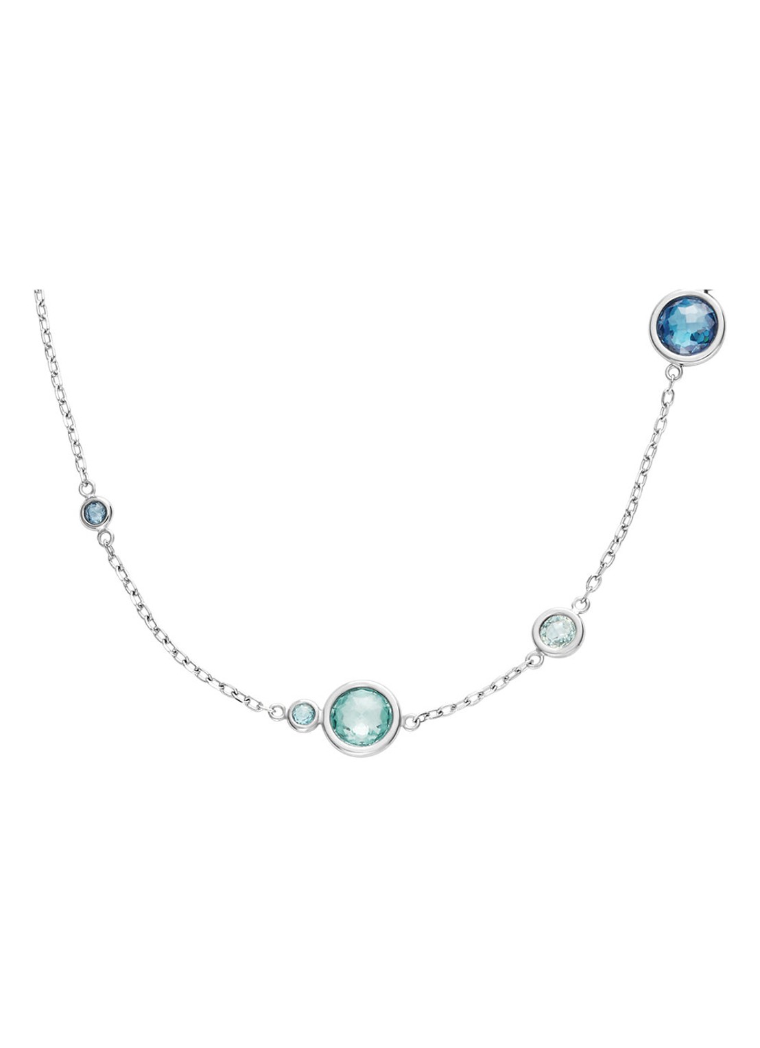 Skagen Sofie Sea Glass ketting SKJ1907040 - voorkant zilver
