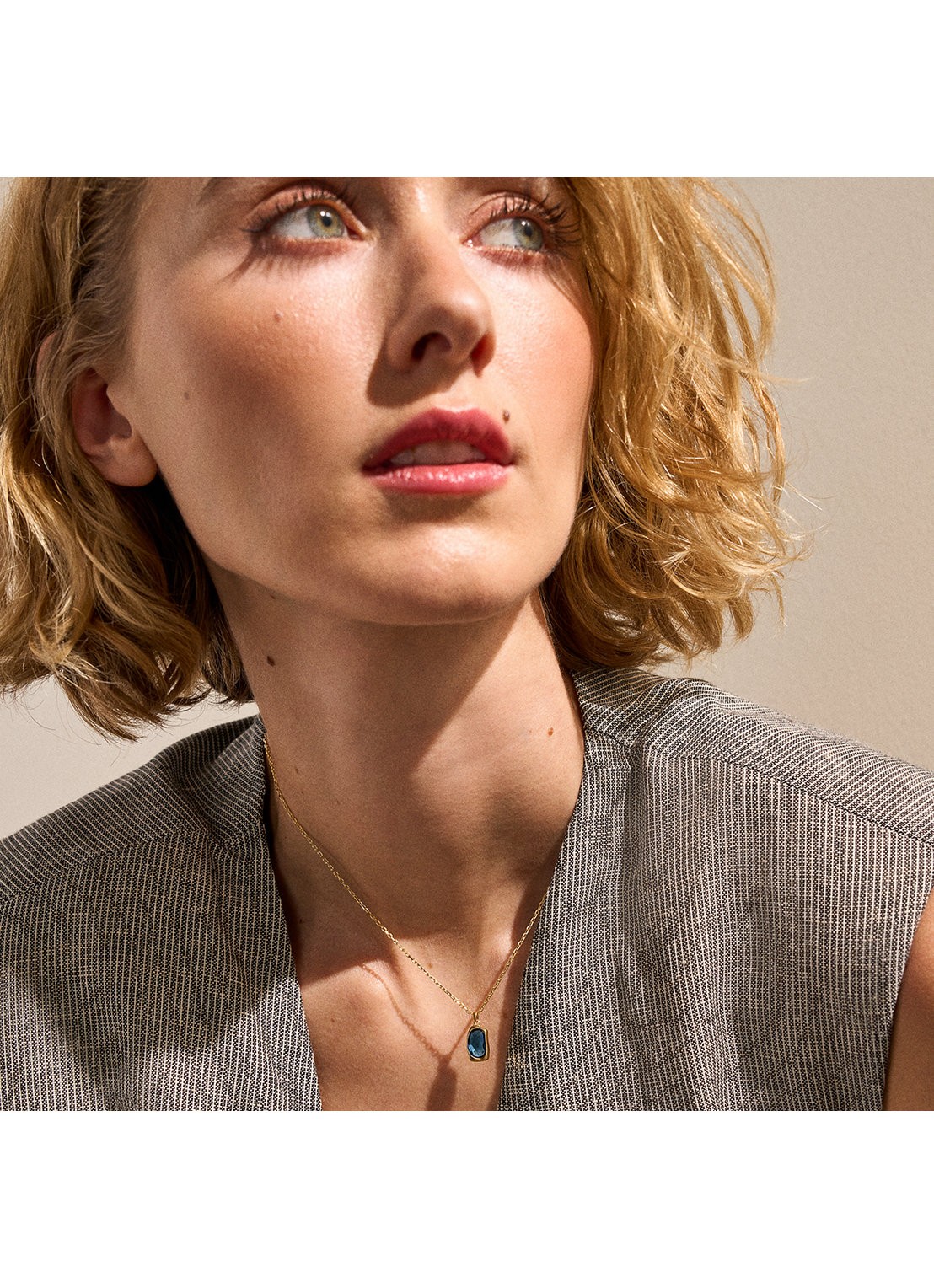 Skagen Sofie Sea ketting SKJ1884710 - detail 2 goud