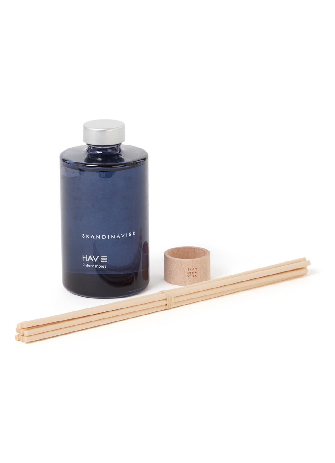 Skandinavisk HAV geurstokjes 200 ml - voorkant donkerblauw