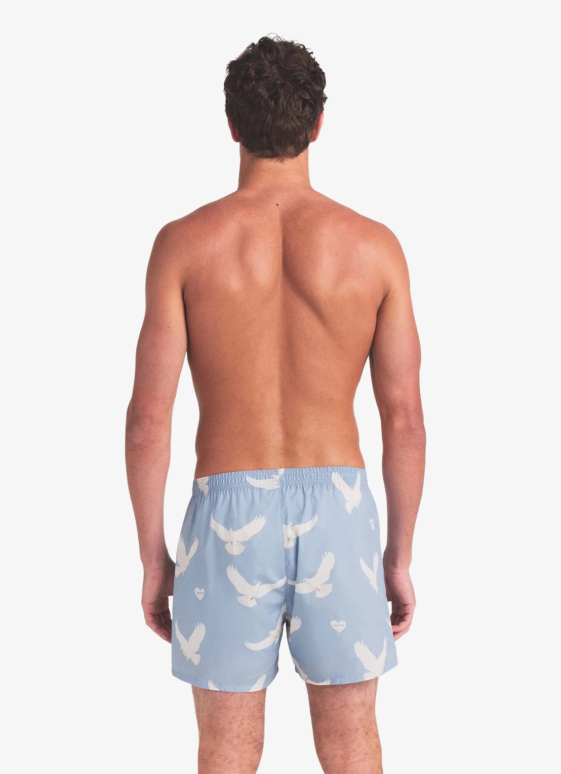SKIMS Aero boxer met print - achterkant 3 beige