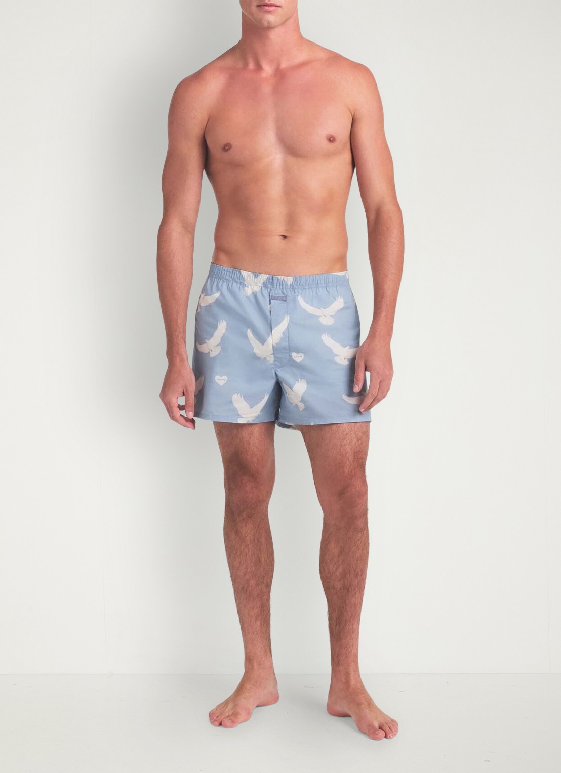 SKIMS Aero boxer met print - detail 5 beige