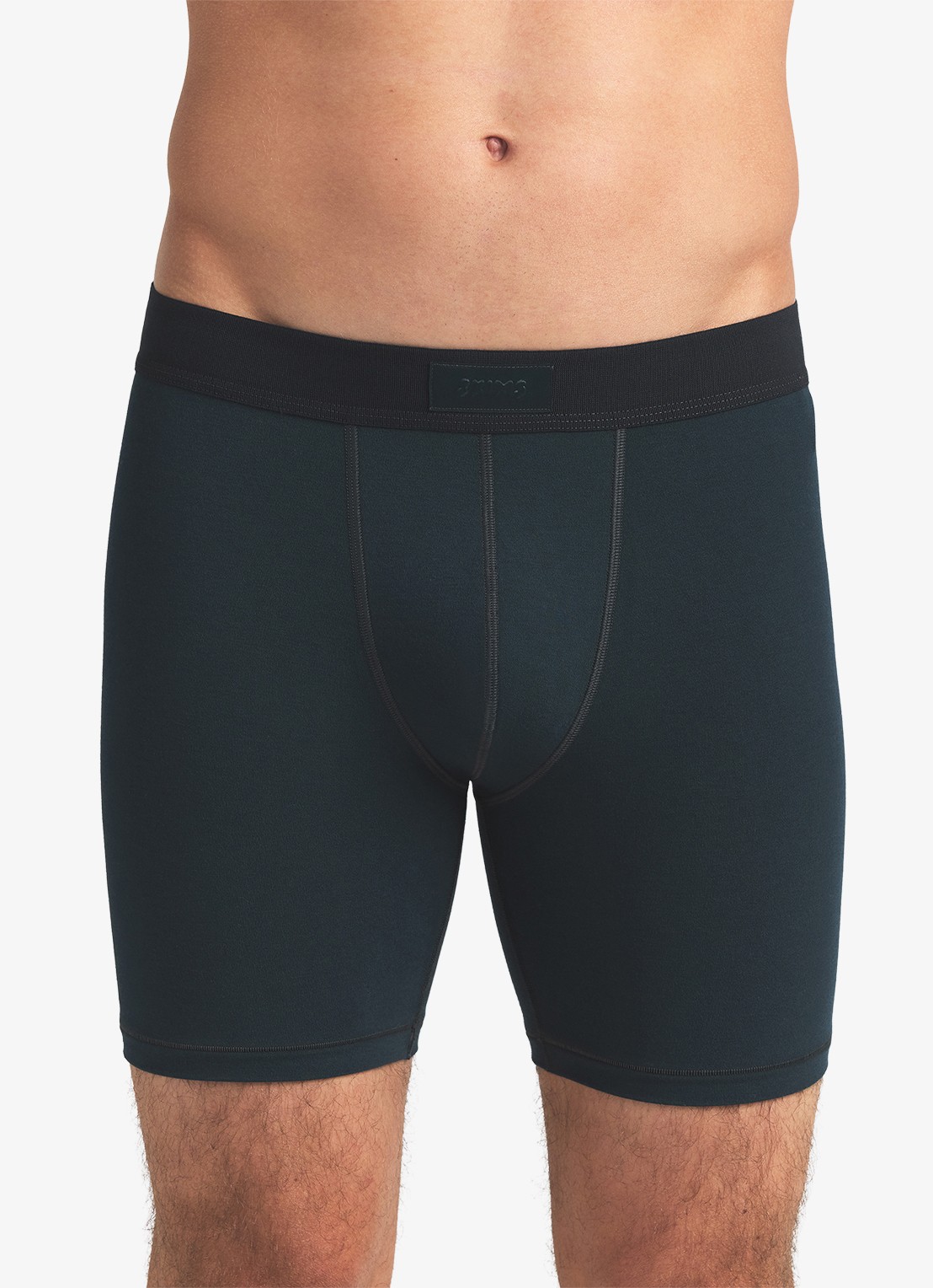 SKIMS Boxershort met logoband in 3-pack - detail blauwgrijs