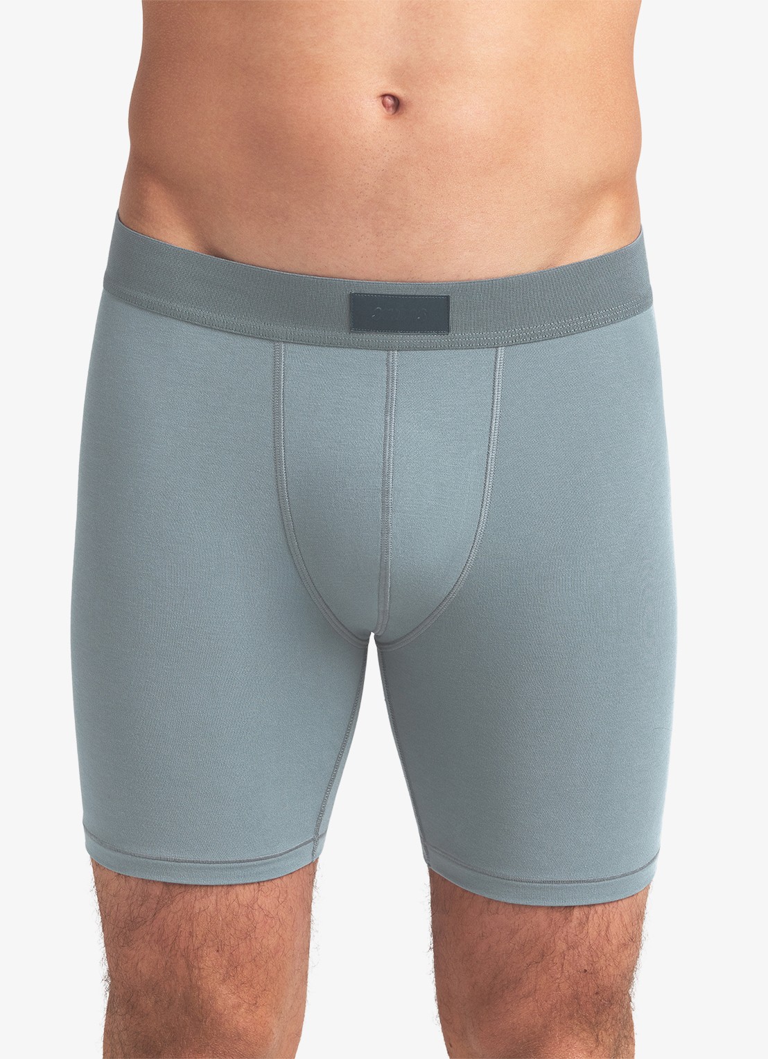 SKIMS Boxershort met logoband in 3-pack - detail 2 blauwgrijs