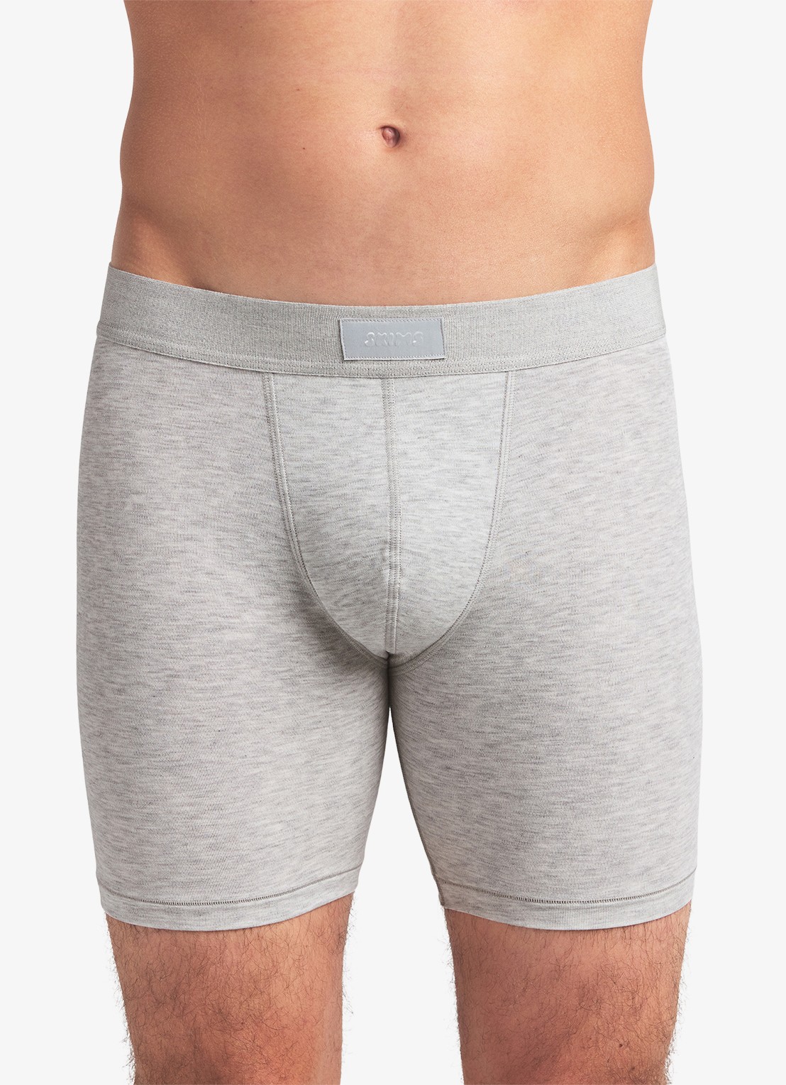 SKIMS Boxershort met logoband in 3-pack - detail 3 blauwgrijs