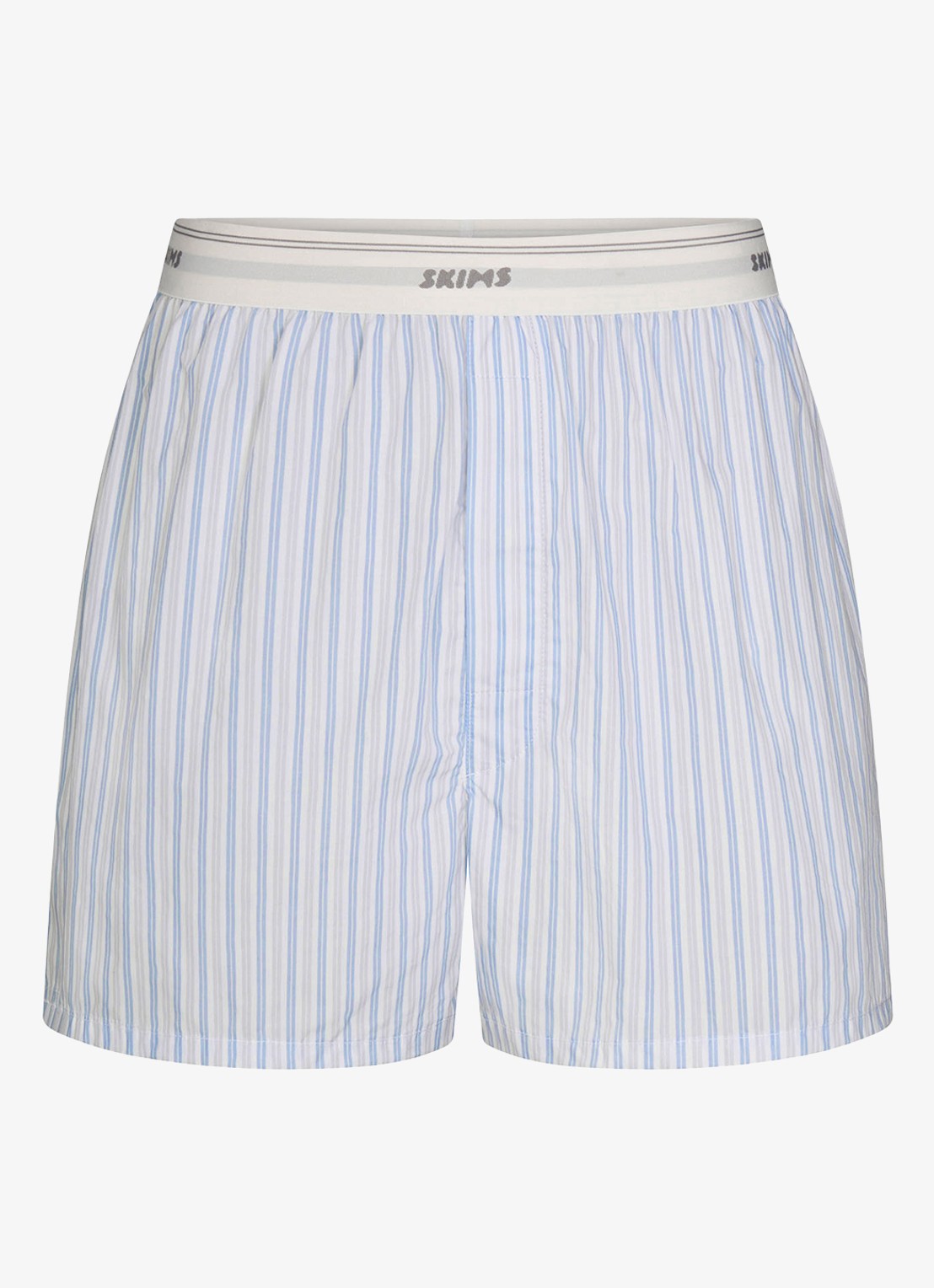 SKIMS Boxershort met logoband - voorkant blauw