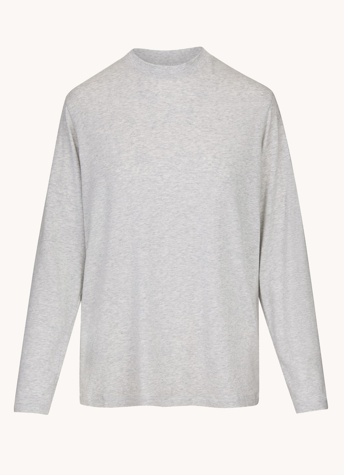 SKIMS Boyfriend oversized loungetop met stretch - voorkant 4 grijsmele
