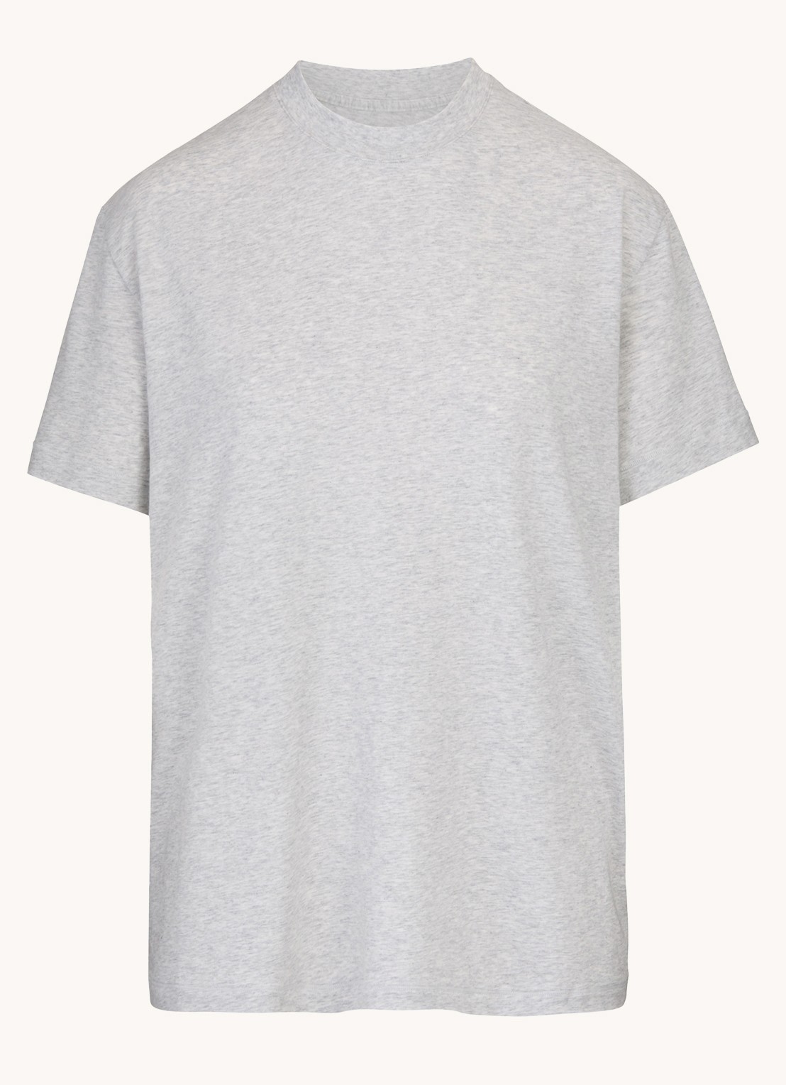 SKIMS Boyfriend oversized T-shirt met stretch - voorkant grijsmele