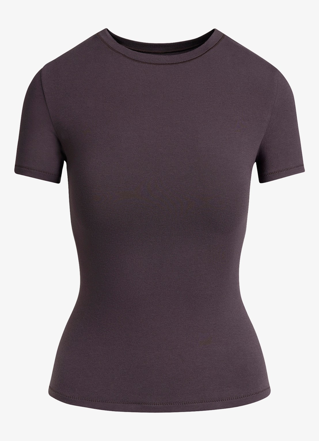 SKIMS Cotton Jersey cropped T-shirt met ronde hals - voorkant iron