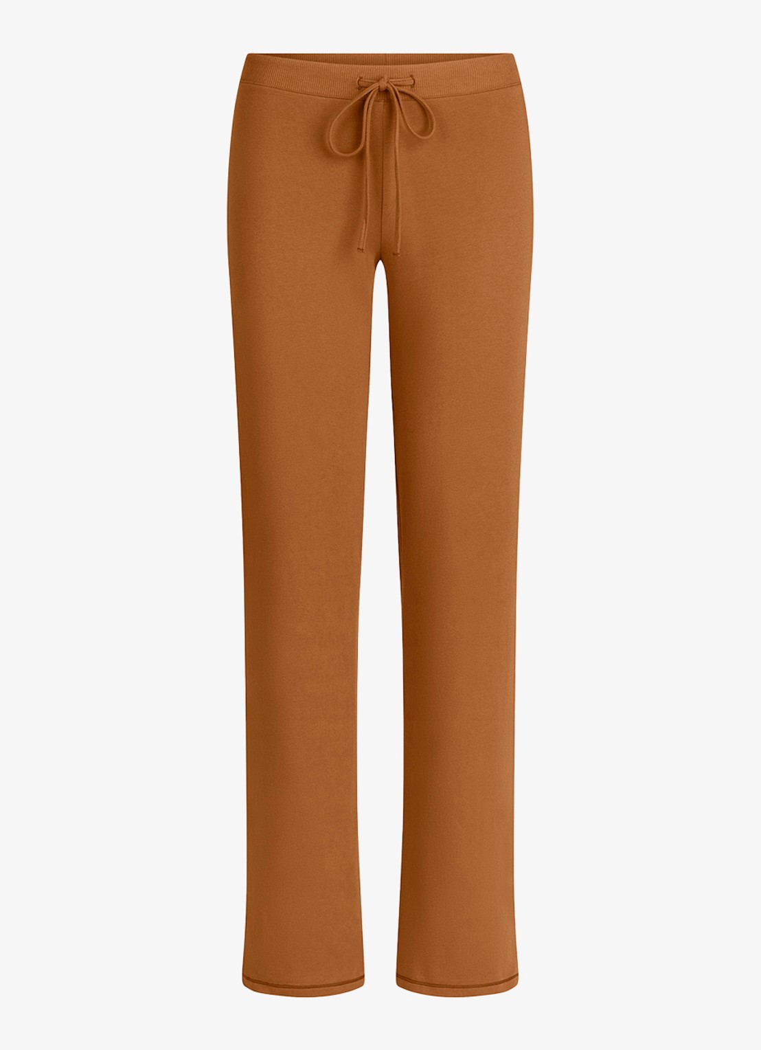 SKIMS Cotton Jersey straight fit loungebroek  - voorkant chai