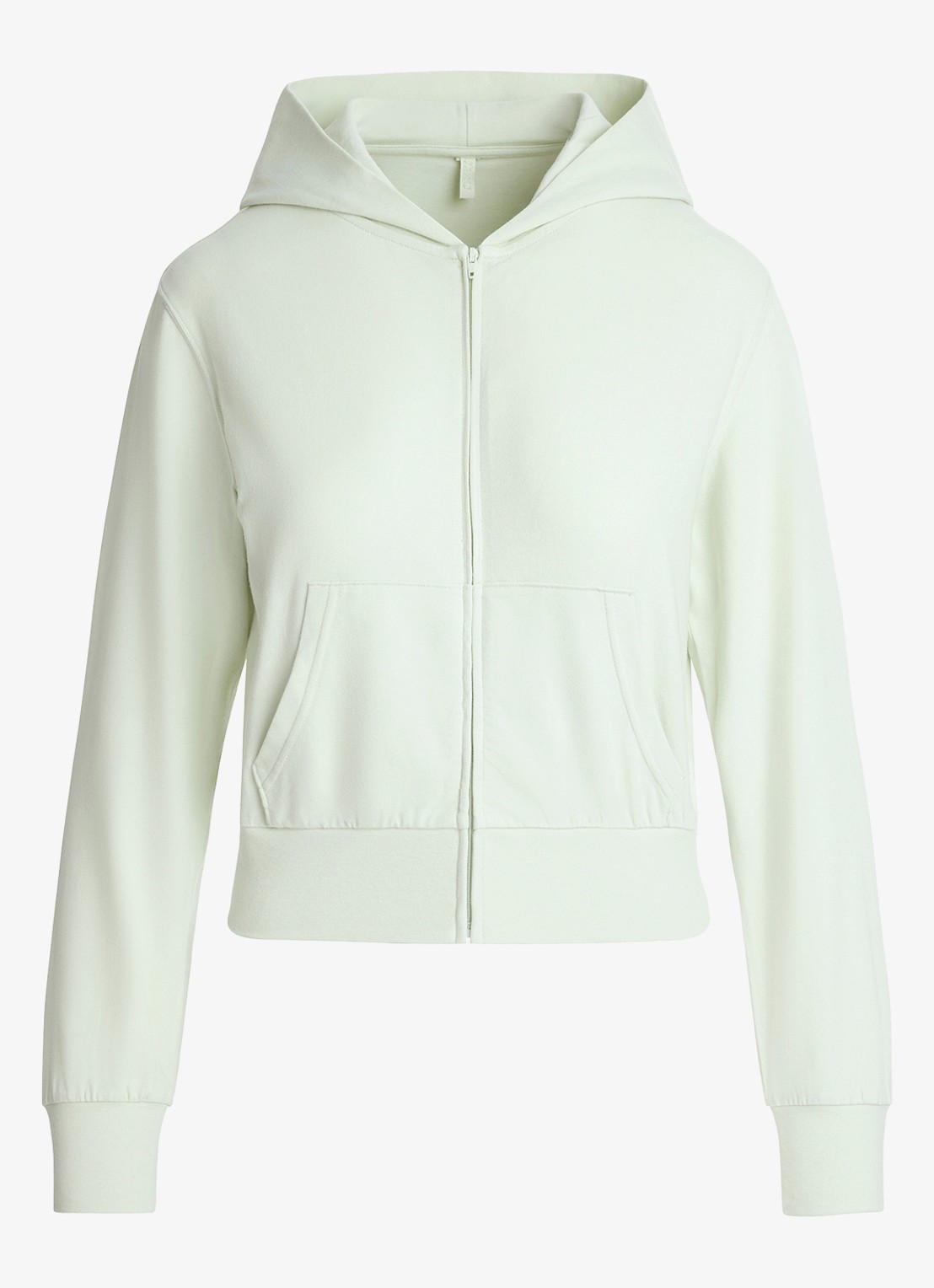 SKIMS Cotton Jersey sweatvest met zakken  - voorkant 3 mint
