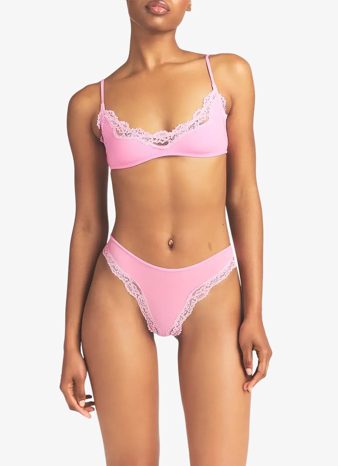 SKIMS Fit Everybody bralette met details van kant - detail 3 roze