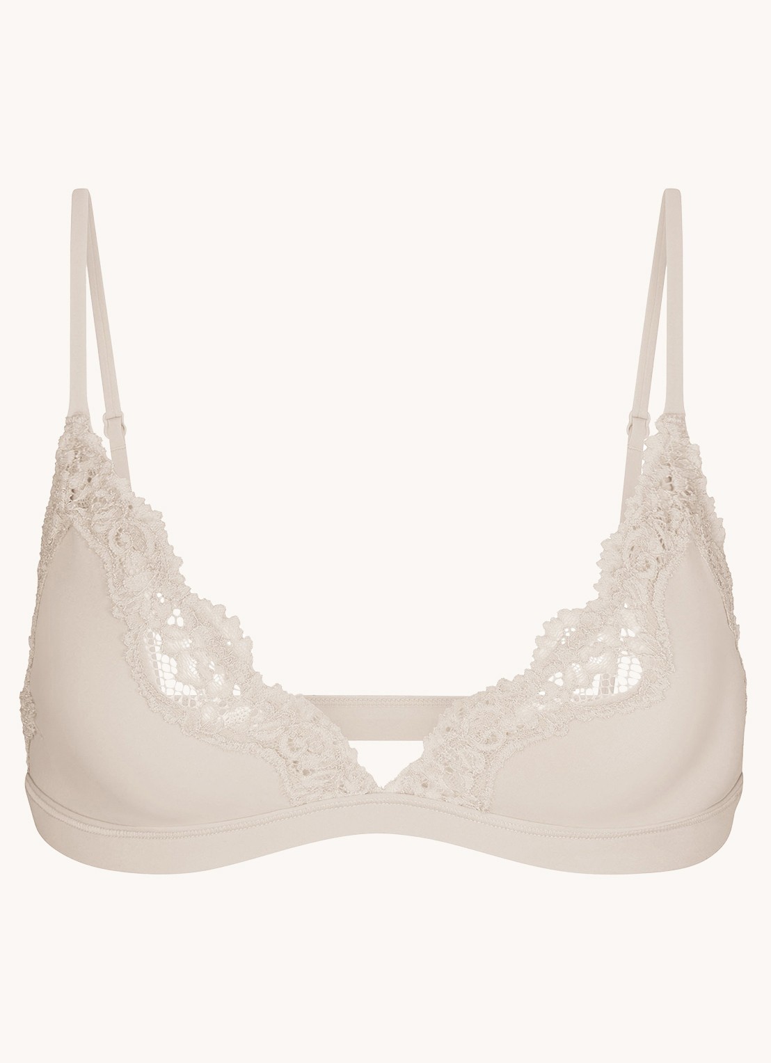 SKIMS Fit Everybody Lace bralette met kant - voorkant 4 zand