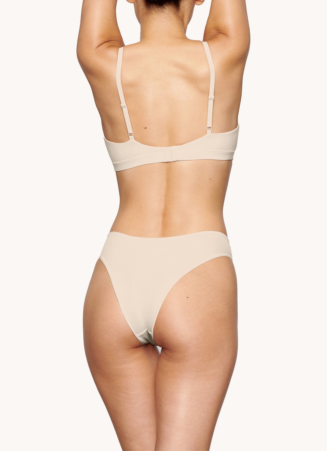 SKIMS Fits Everybody bralette zonder vulling - achterkant 4 zand