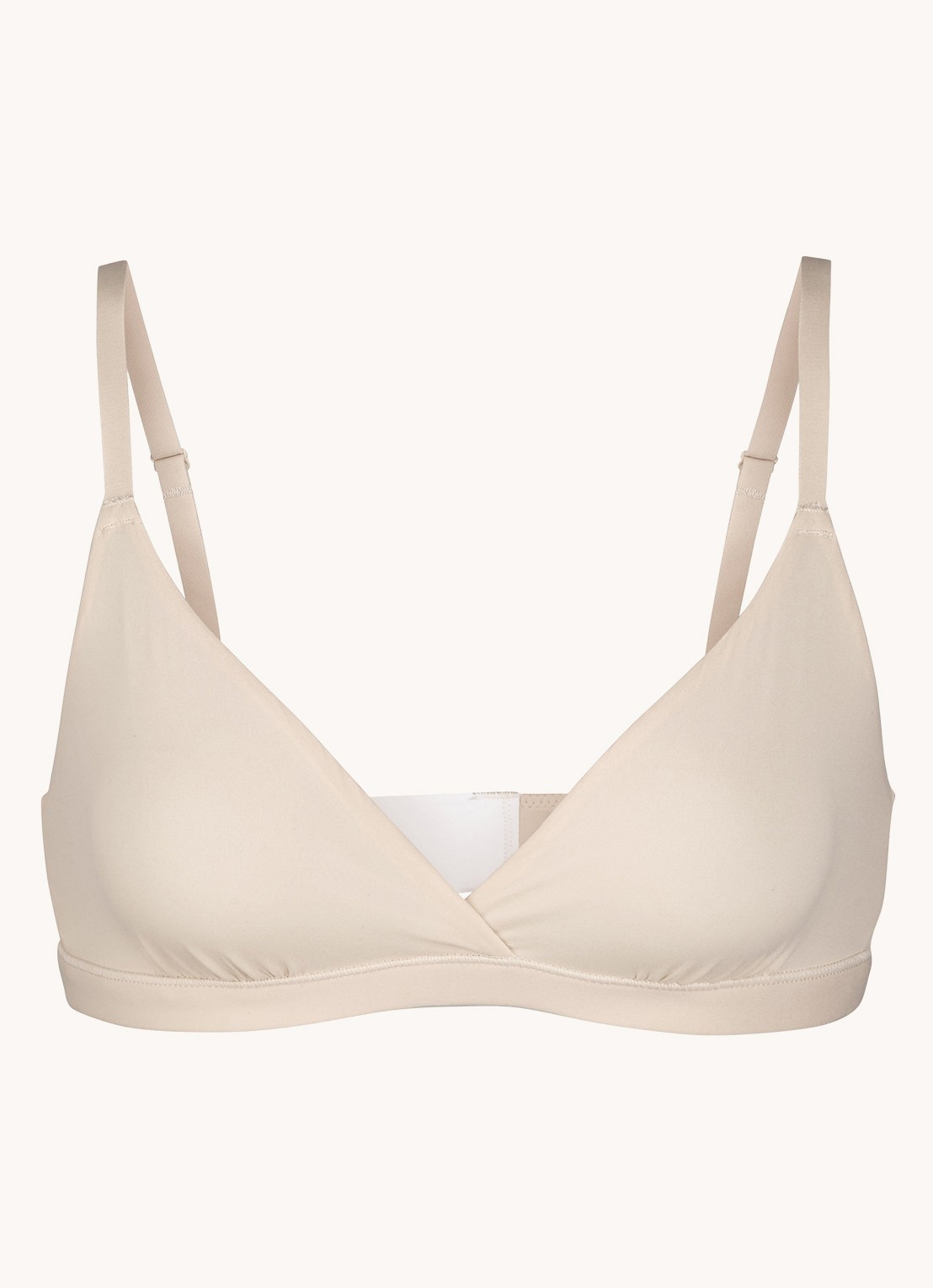 SKIMS Fits Everybody bralette zonder vulling - voorkant zand