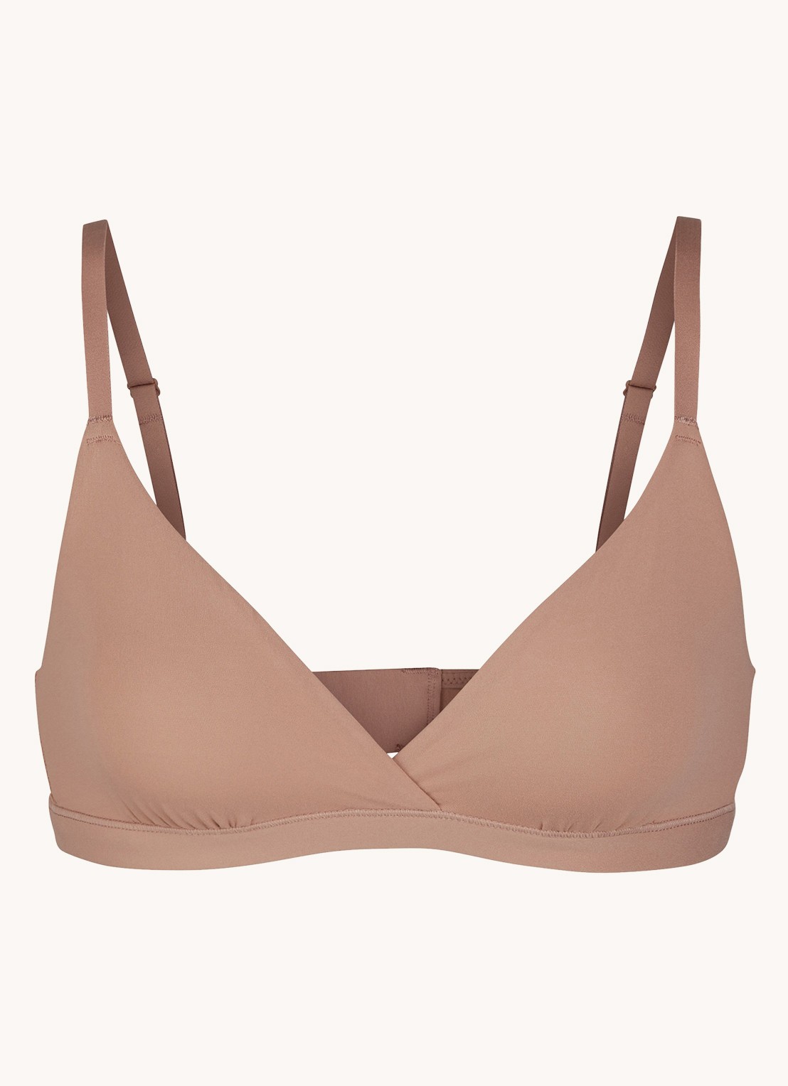 SKIMS Fits Everybody bralette zonder vulling - voorkant 2 lichtbruin