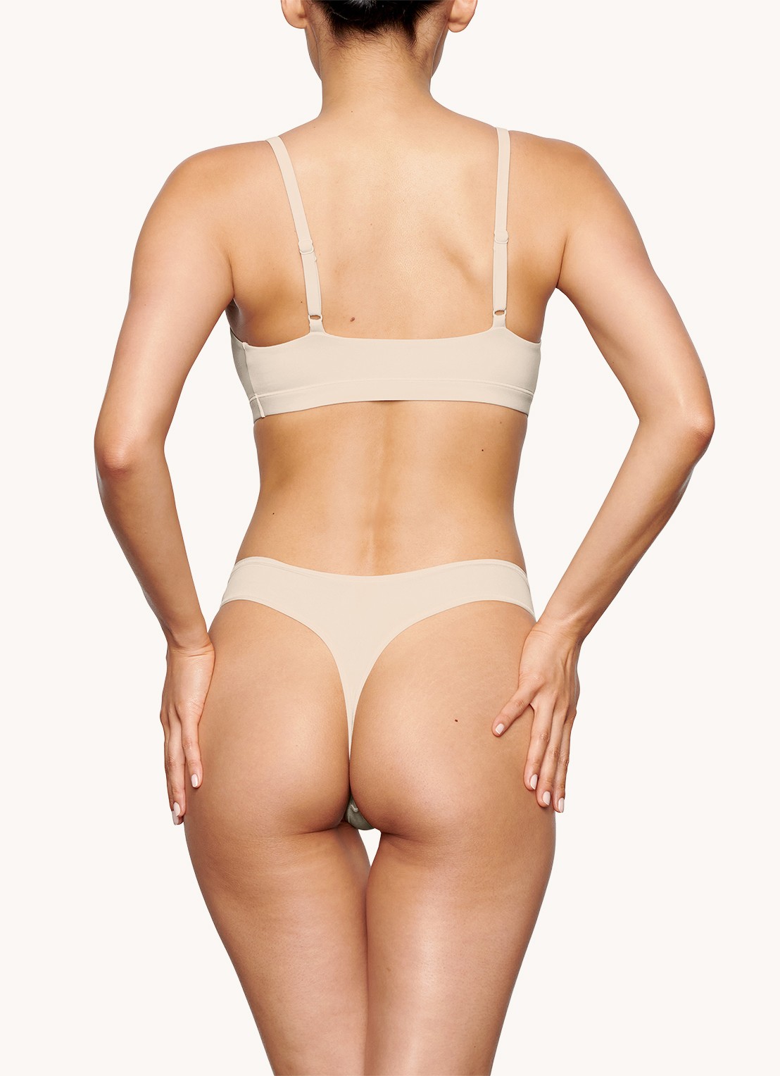 SKIMS Fits Everybody bralette zonder vulling - achterkant 4 zand