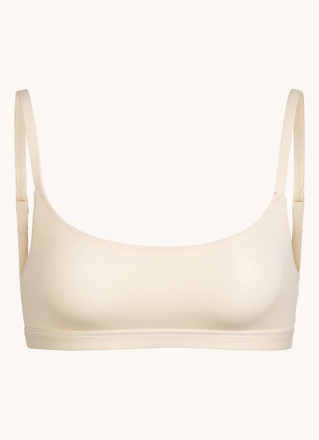 SKIMS Fits Everybody bralette zonder vulling - voorkant zand