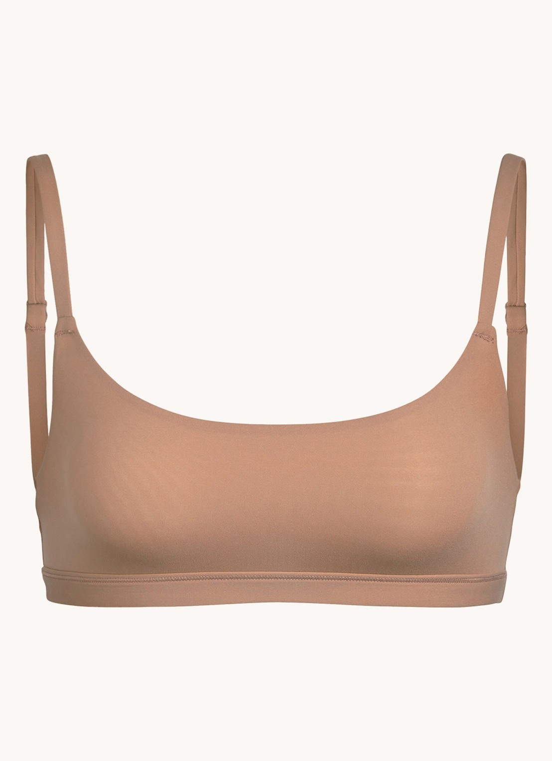 SKIMS Fits Everybody bralette zonder vulling - voorkant lichtbruin