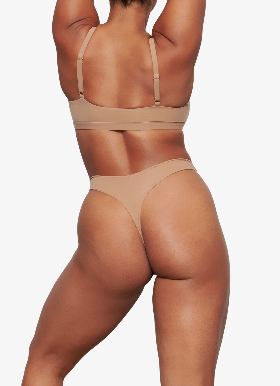 SKIMS Fits Everybody bralette  - achterkant 2 lichtbruin