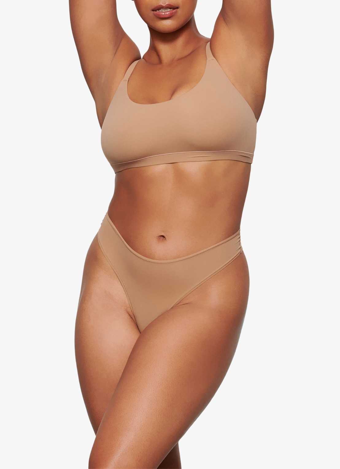 SKIMS Fits Everybody bralette  - detail 3 lichtbruin