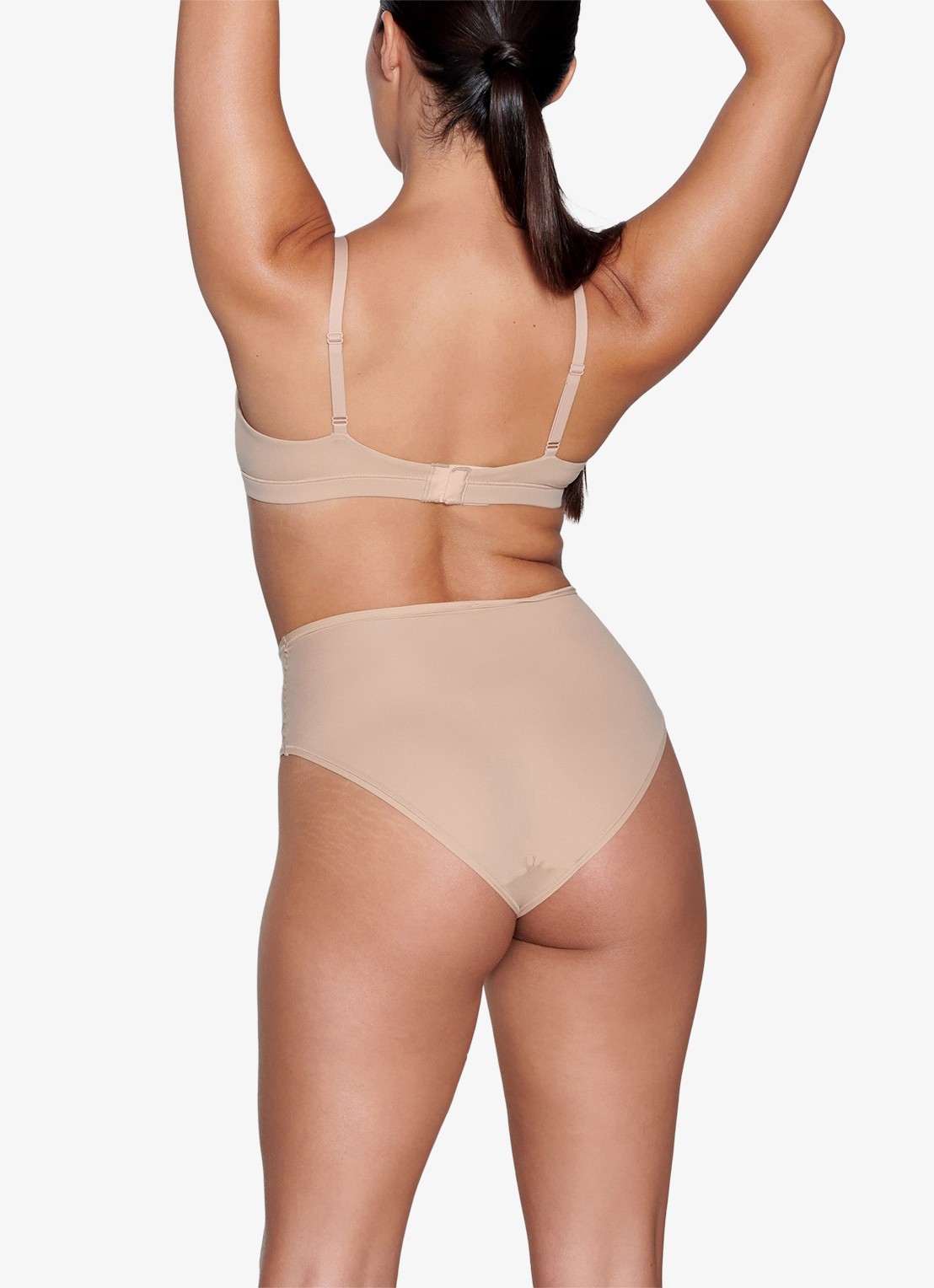 SKIMS Fits Everybody Crossover bralette zonder vulling - achterkant 4 naturel