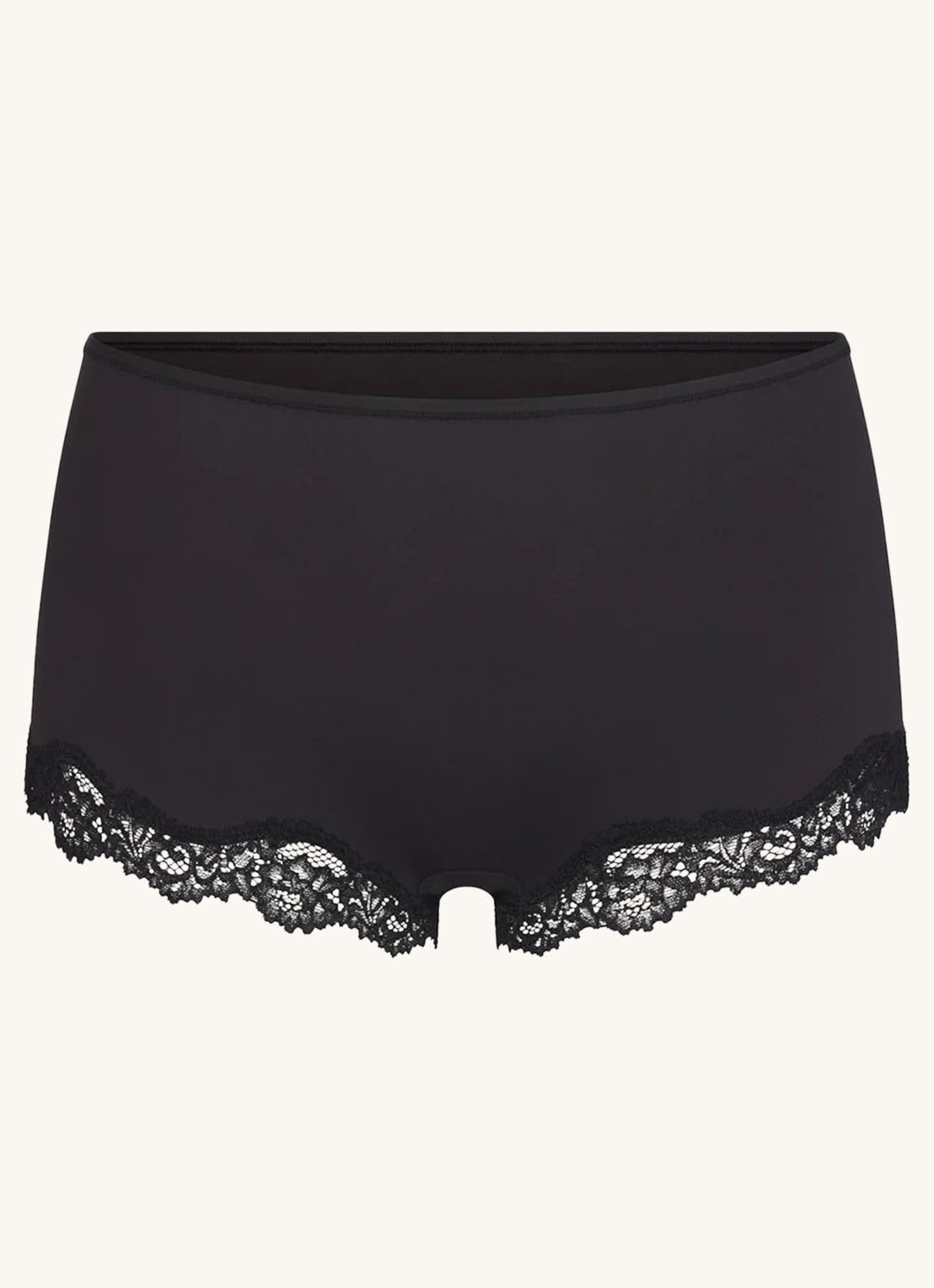 SKIMS Fits Everybody Lace shorty met kant - voorkant antraciet