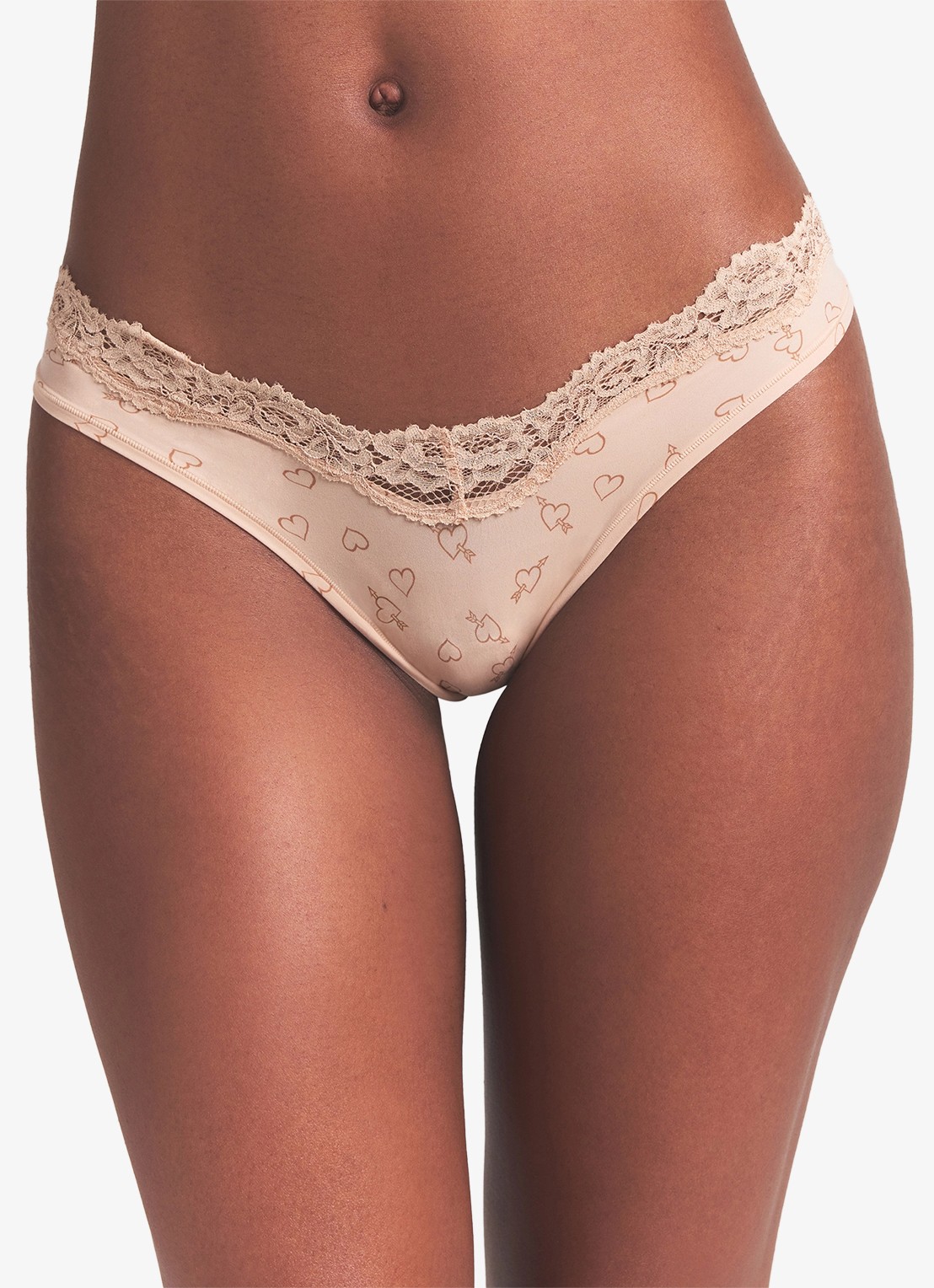 SKIMS Fits Everybody Lace slip met print en kant - detail 3 mica sketched hearts