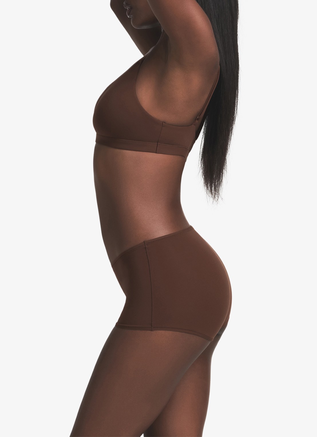 SKIMS Fits Everybody shorty - detail 4 chocoladebruin