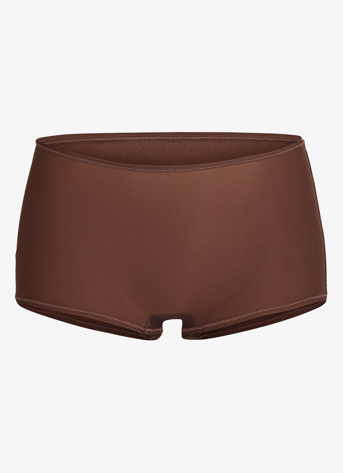 SKIMS Fits Everybody shorty - voorkant chocoladebruin