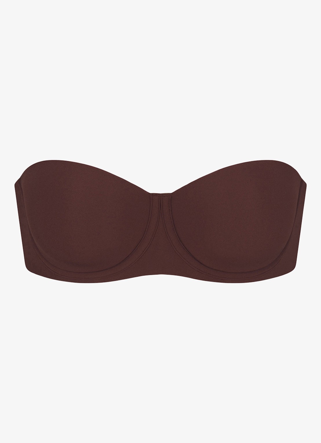 SKIMS Fits Everybody strapless bh  - voorkant 3 cocoa