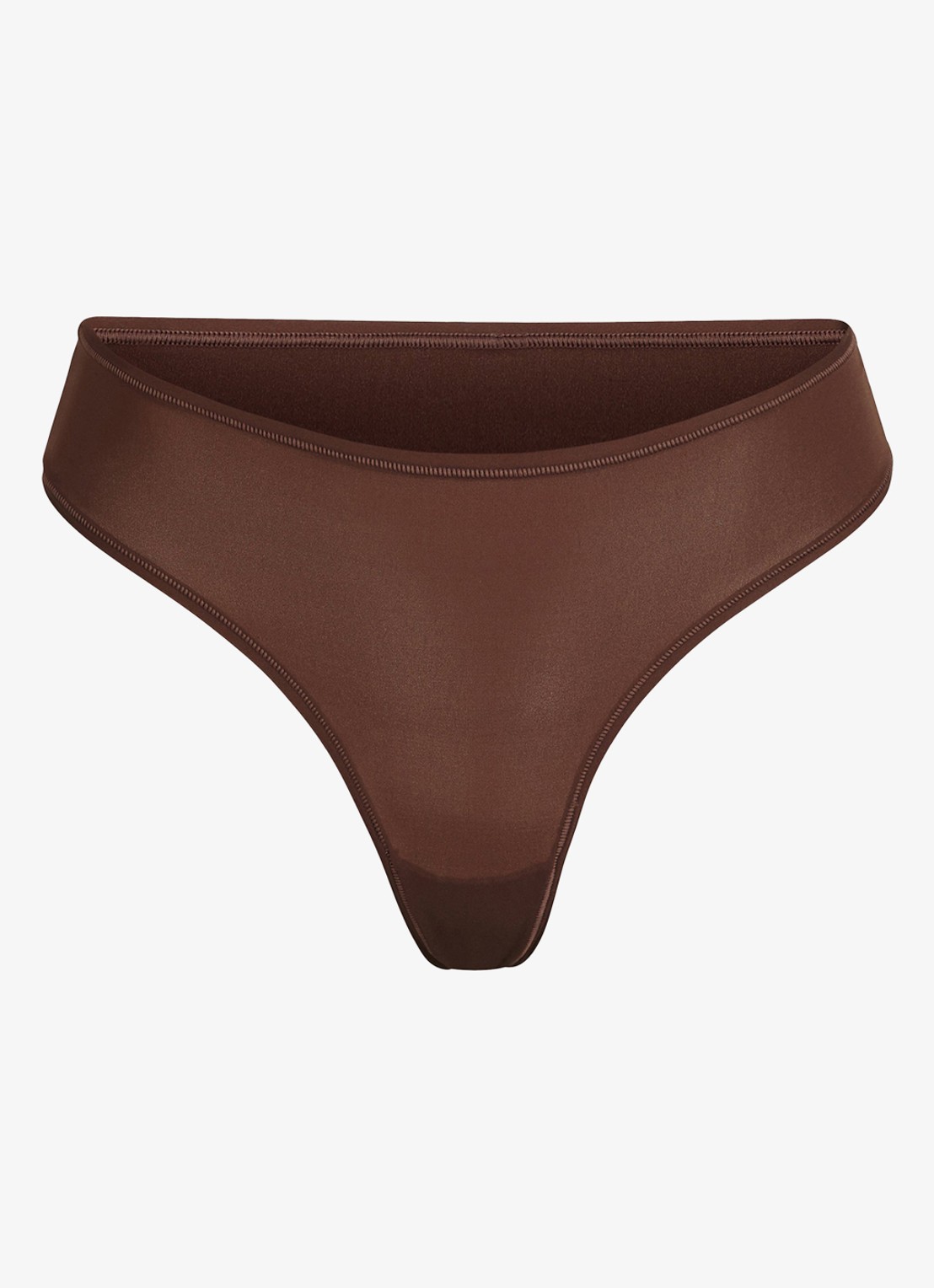 SKIMS Fits Everybody string - voorkant 3 chocoladebruin