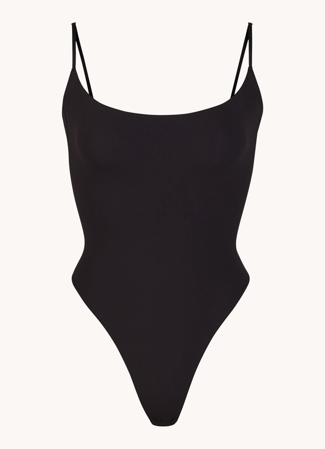 SKIMS Fits Everybody stringbody met stretch - voorkant 4 zwart