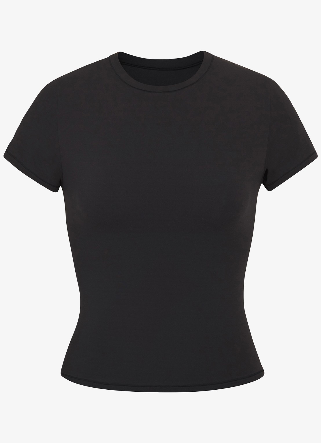 SKIMS Fits Everybody T-shirt met ronde hals - voorkant 4 zwart