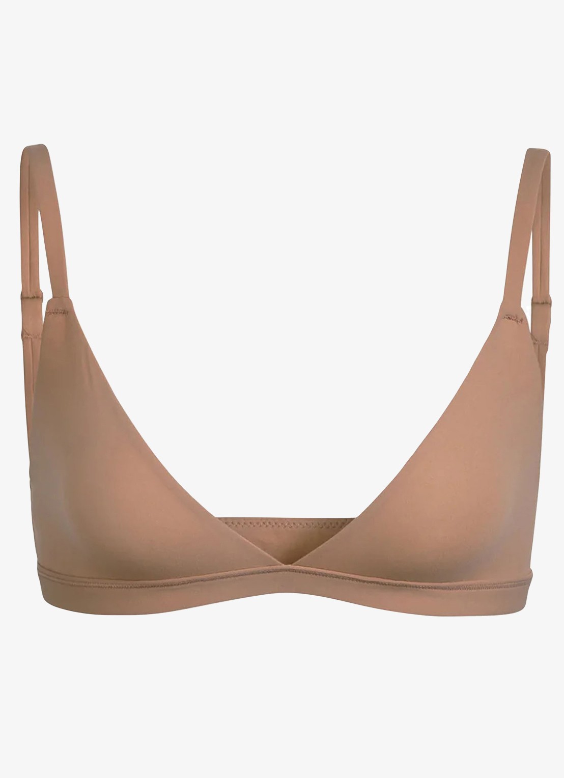 SKIMS Fits Everybody triangle bralette - voorkant 2 taupe