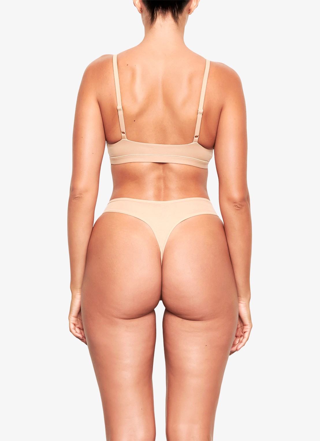 SKIMS Fits Everybody triangle bralette - achterkant 4 naturel