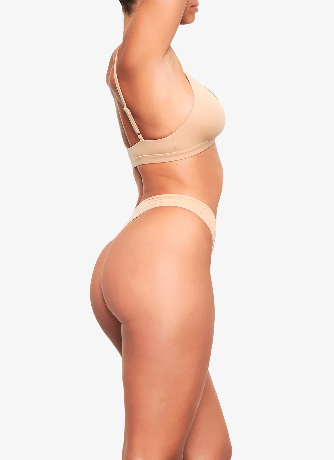 SKIMS Fits Everybody triangle bralette - detail 2 naturel