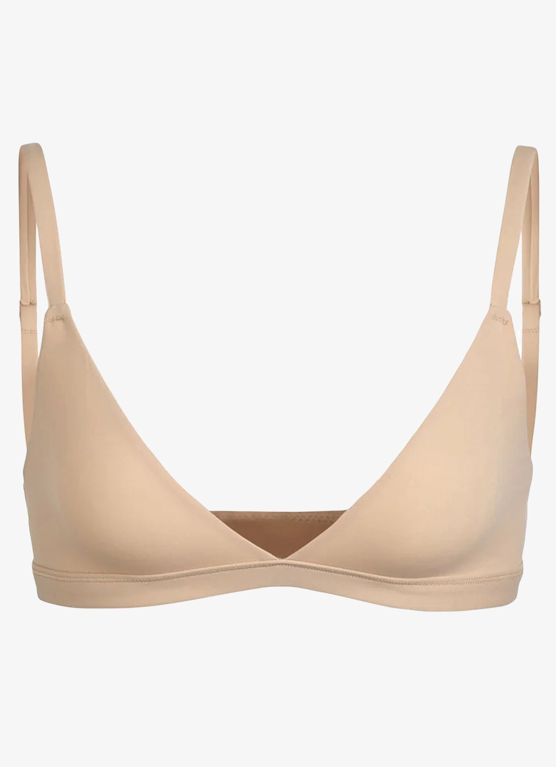 SKIMS Fits Everybody triangle bralette - voorkant 3 naturel