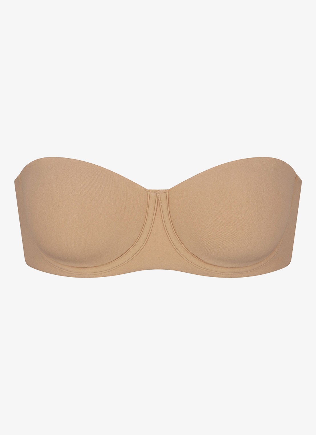 SKIMS Fits Everybody voorgevormde strapless bh met afneembare bandjes - voorkant 2 beige