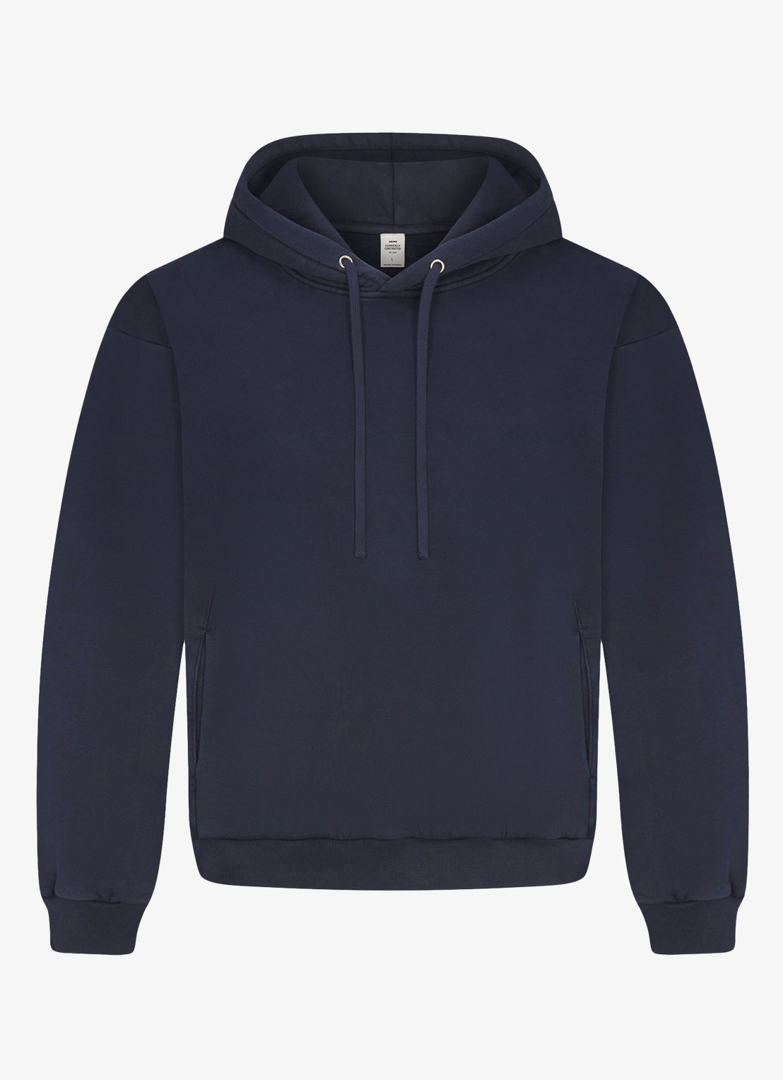 SKIMS Heavy Fleece hoodie met steekzakken - voorkant 2 navy