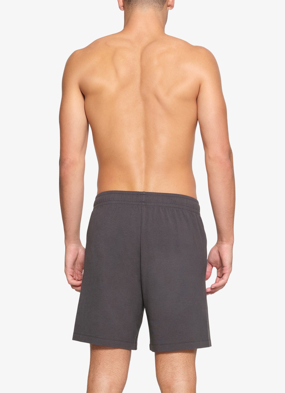 SKIMS Jersey Lounge straight fit korte jogginsbroek  - achterkant 3 antraciet