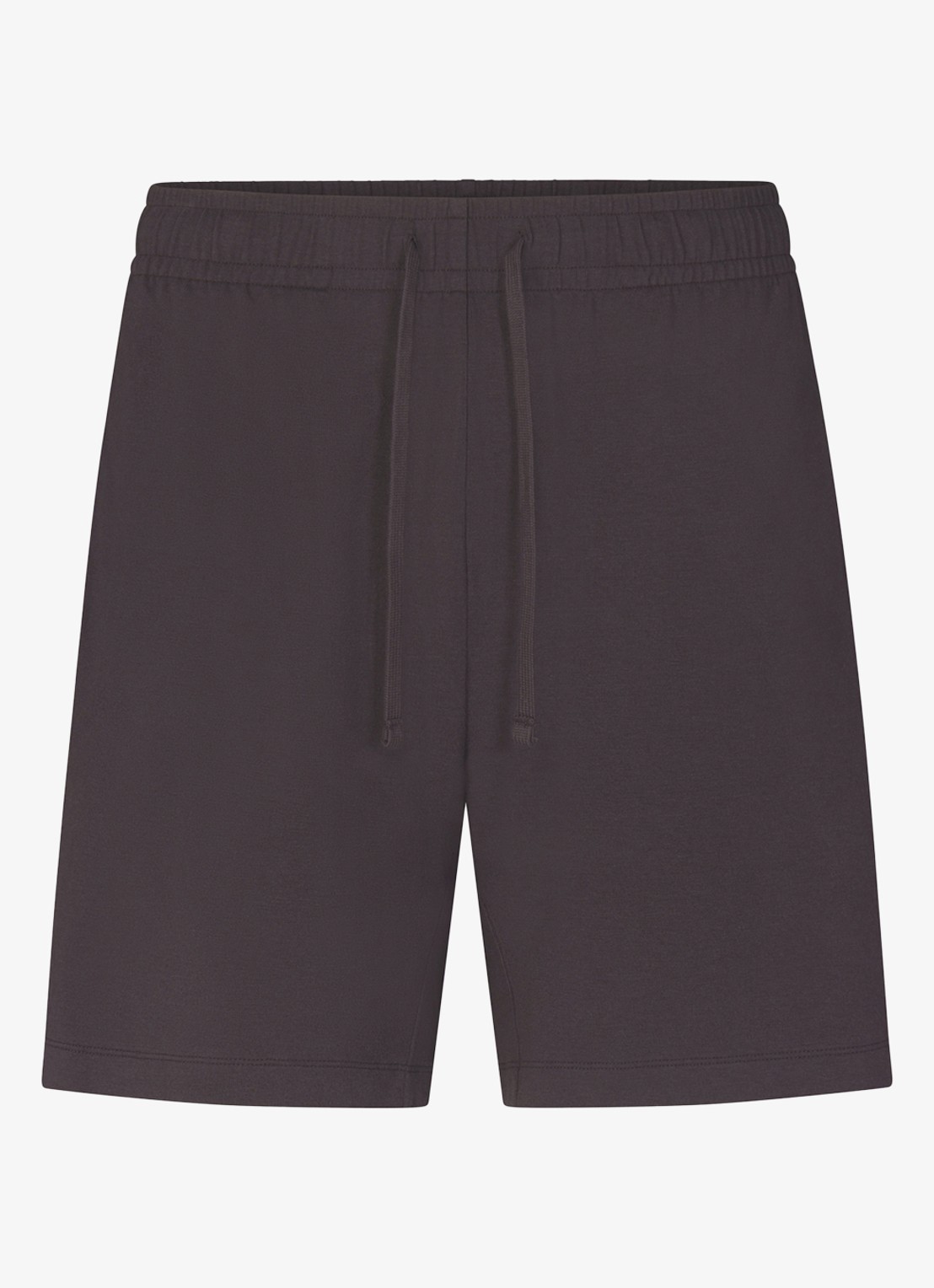 SKIMS Jersey Lounge straight fit korte jogginsbroek  - voorkant antraciet