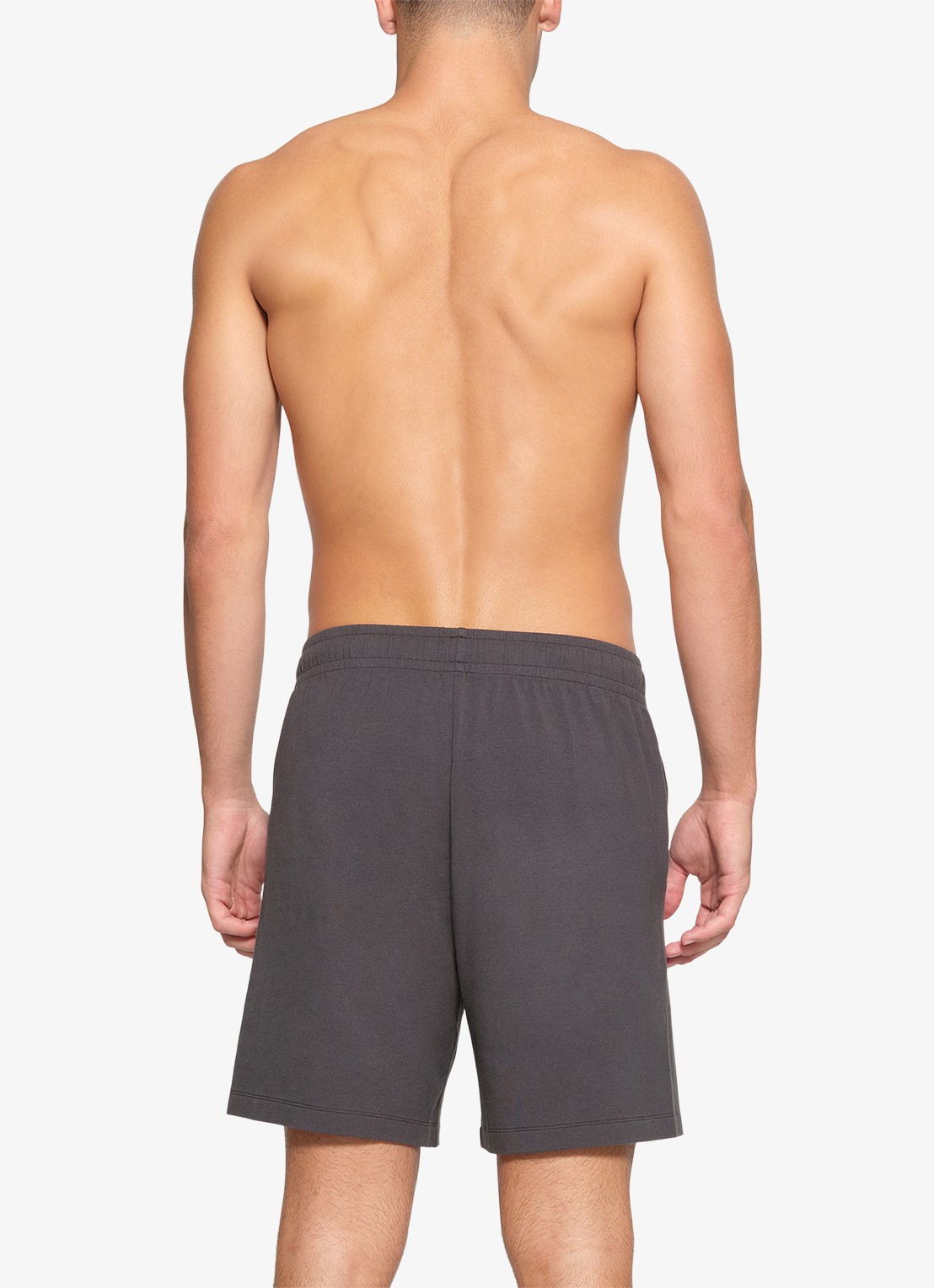 SKIMS Jersey Lounge straight fit korte jogginsbroek  - achterkant 3 grijs