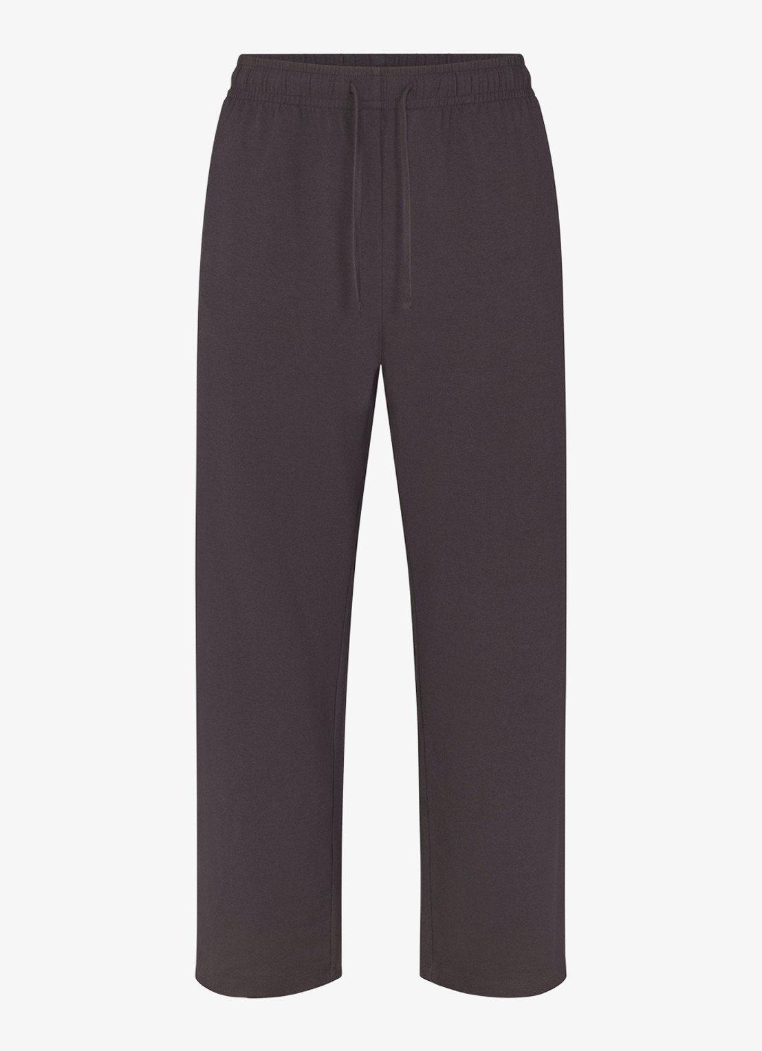 SKIMS Jersey Lounge straight fit loungebroek met steekzakken - voorkant 2 donkergrijs