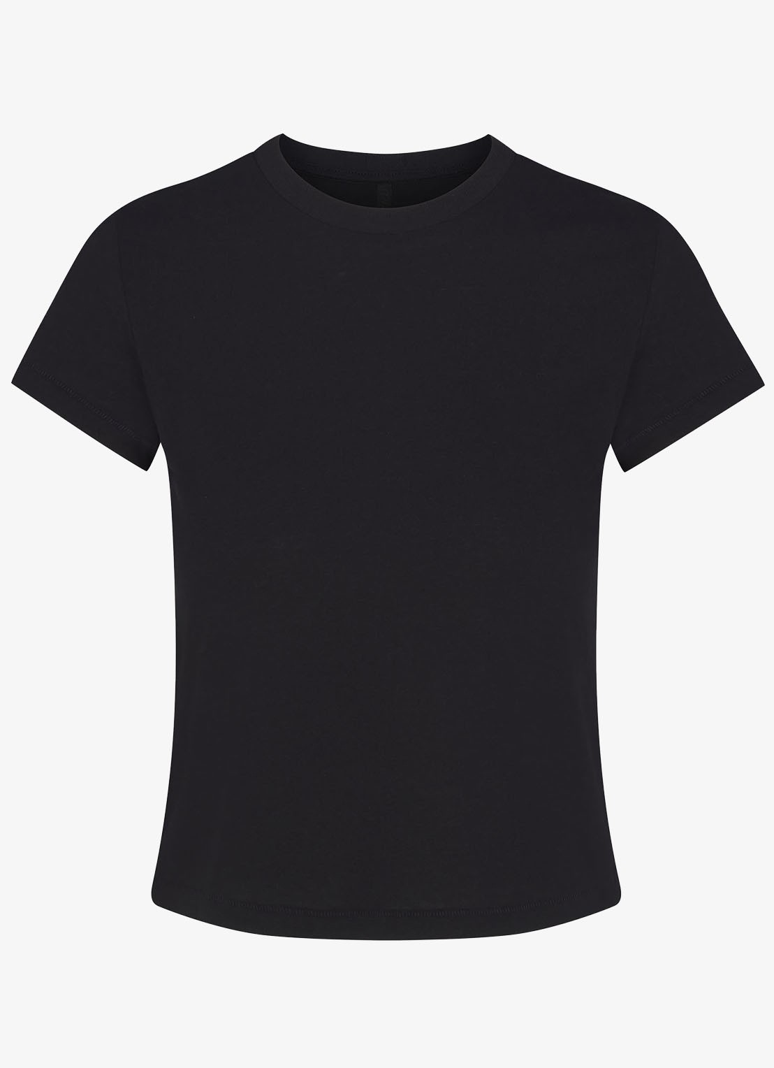 SKIMS Relaxed Tees T-shirt met ronde hals - voorkant zwart